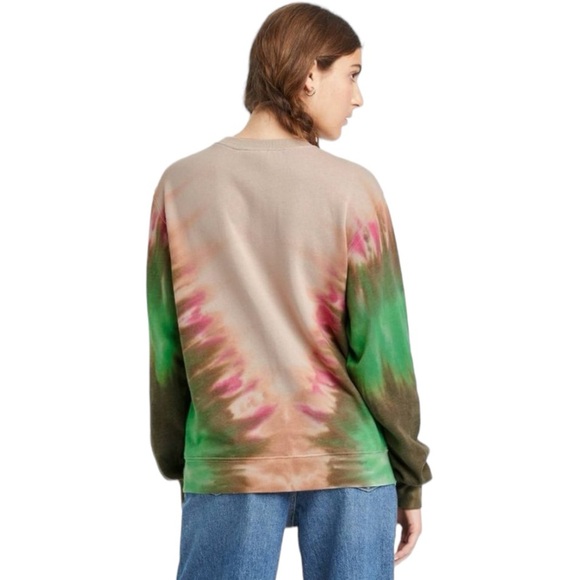 GRATEFUL DEAD LONG SLEEVE CREW NECK TIE DYE PLUS SIZE SWEATSHIRT - Picture 5 of 8